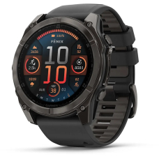 Garmin Fenix 8 AMOLED Sapphire 51mm Dark Gray / Black Silicone Band (010-02905-21)
