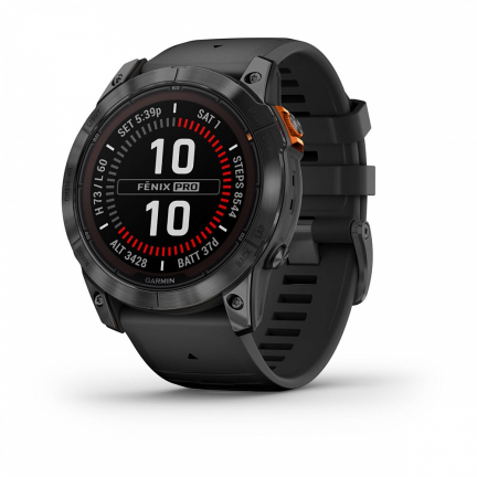 Garmin Fenix 7X Pro Solar Edition Slate Gray with Black Band (010-02778-01)